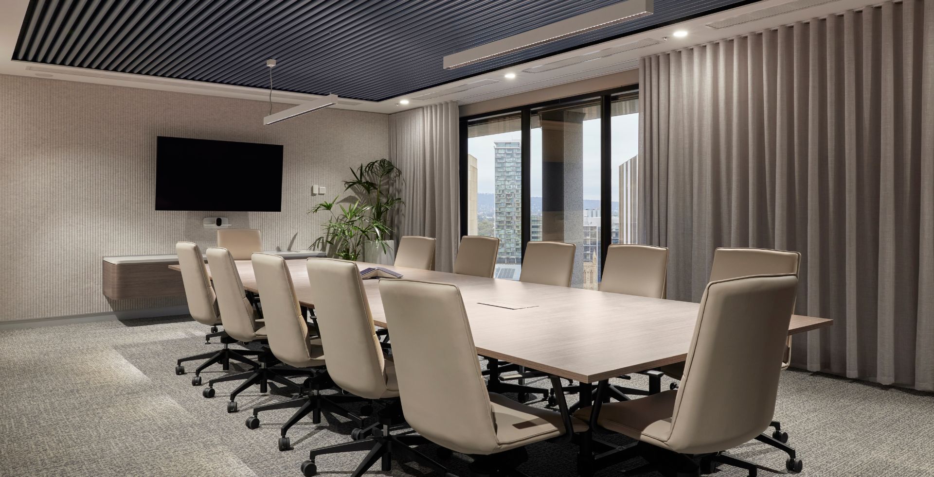 Refined elegant boardroom space for Equity Trustees
